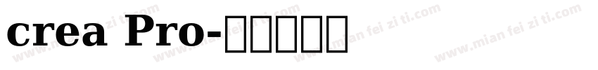 crea Pro字体转换